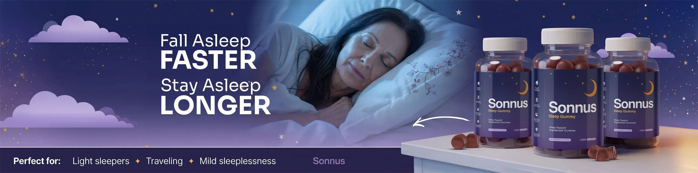 Fall asleep faster — stay asleep longer