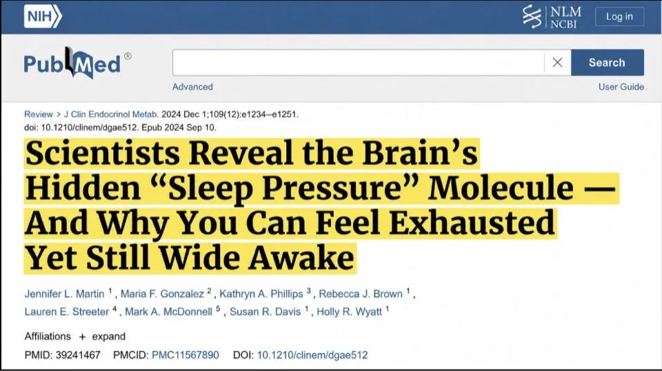 The brain's hidden sleep pressure molecule